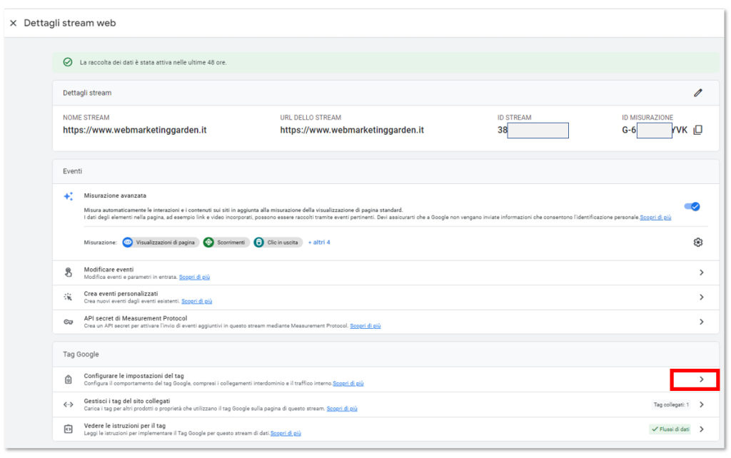 GA4 Setup - Esclusione del traffico interno